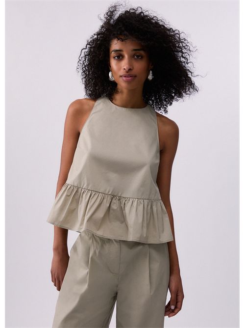 Top in popeline con fiocco LIU JO | WA6365T4853/61107